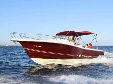 Rent Kelt White Shark 298 Pitu IV in Ibiza